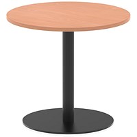 Italia Poseur Round Table, 800mm Wide, 720mm High, Beech