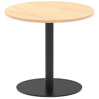 Italia Poseur Round Table, 800mm Wide, 720mm High, Maple