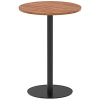 Italia Poseur Round Table, 800mm Wide, 1145mm High, Walnut