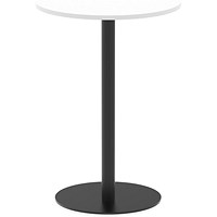 Italia Poseur Round Table, 800mm Wide, 1145mm High, White