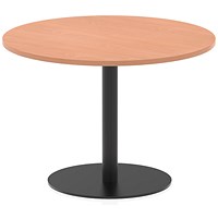 Italia Poseur Round Table, 1000mm Wide, 720mm High, Beech