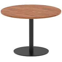 Italia Poseur Round Table, 1000mm Wide, 720mm High, Walnut