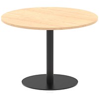 Italia Poseur Round Table, 1000mm Wide, 720mm High, Maple