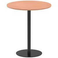 Italia Poseur Round Table, 1000mm Wide, 1145mm High, Beech