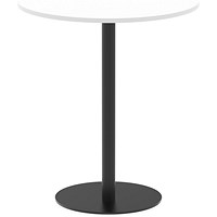 Italia Poseur Round Table, 1000mm Wide, 1145mm High, White