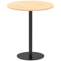 Italia Poseur Round Table, 1000mm Wide, 1145mm High, Maple