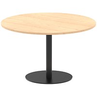 Italia Poseur Round Table, 1200mm Wide, 720mm High, Maple