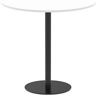 Italia Poseur Round Table, 1200mm Wide, 1145mm High, White