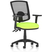 Eclipse Plus II Deluxe Mesh Back Operator Chair, Height Adjustable Arms, Myrrh Green