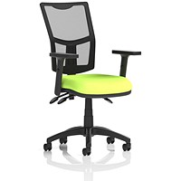 Eclipse Plus III Mesh Back Operator Chair, Height Adjustable Arms, Myrrh Green