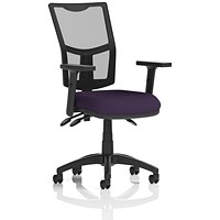 Eclipse Plus III Mesh Back Operator Chair, Height Adjustable Arms, Tansy Purple