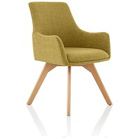 Carmen Bespoke Fabric Wooden Leg Chair, Spark