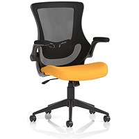 Orbit Mesh Back Operator Chair, Flip Up Arms, Senna Yellow