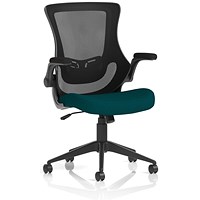 Orbit Mesh Back Operator Chair, Flip Up Arms, Maringa Teal