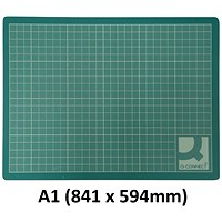Q-Connect Cutting Mat, Non-Slip PVC, A1, Green