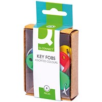 Q-Connect Key Fobs, Assorted, Pack of 60
