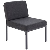 Jemini Reception Chair, Charcoal