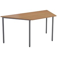 Jemini Trapezoidal Multipurpose Table, 1600x800x730mm, Beech