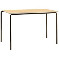 Jemini MDF Edged Classroom Table 1100x550x590mm Beech/Silver (Pack of 4)