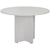 Jemini Round Meeting Table, 1100x1100x730mm, White