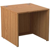 Jemini Reception Modular Straight Desk Unit, 800x800x740mm, Oak