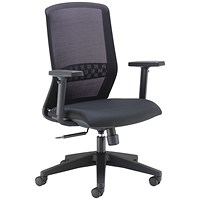 Arista Tekna High Back Mesh Back Executive Chair, Black