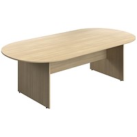 Serrion Boardroom Table, 2400mm, Oak