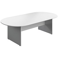 Serrion Boardroom Table, 2400mm, White