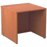 Jemini Reception Modular Straight Desk Unit, 800x800x740mm, Beech