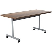 Jemini Rectangular Tilt Table, 1600x700mm, Walnut