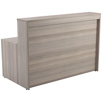 Jemini Reception Unit, 1600x800x740mm, Grey Oak