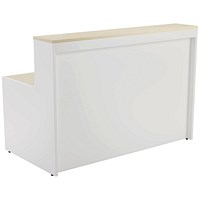 Jemini Two-Tone Reception Unit, 1400x800x740mm, Maple & White