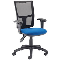 Jemini Medway High Mesh Back Operator Chair, Blue