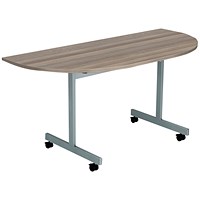 Jemini Semi-circular Tilt Table, 1400mm, Walnut