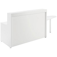 Jemini Reception Unit with Extension, 1400x800x740mm, White