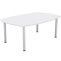 Jemini Boardroom Table, 1800mm, White