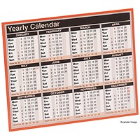 Year To View 2025 Calendar, 257x210mm