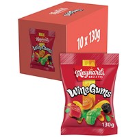 Maynards Bassetts Wine Gums, 165g, Pack of 10