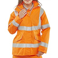 Beeswift Ladies Executive Hi-Viz Jacket, Orange, Large