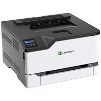 Lexmark CS331dw A4 Wireless Colour Laser Printer, White Lexmark CS331dw A4 Wireless Colour Laser Printer, White