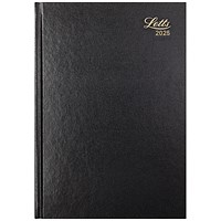 Letts A4 Business Diary, Day Per Page, Black, 2025