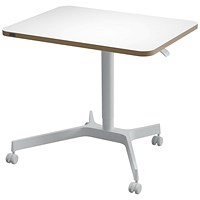 Leitz Ergo Slim Sit/Stand Desk, 800mm, White