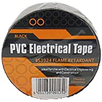 PVC Insulation Tape Barcoded, 19mm x 33m, Black