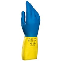 Mapa Alto 405 Gloves, Yellow/Blue, Size 10 XL