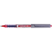 Uni-ball Eye UB157 Rollerball Pen, Fine, 0.7mm Tip, 0.5mm Line, Red, Pack of 12