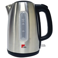 MyCafe Brushed Stainless Steel 1.7 Litre Jug Kettle EV7710