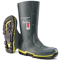 Dunlop Acifort Metguard Full Safety Wellington Boots, Grey, 13