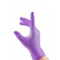 Beeswift Nitrile Disposable Gloves, Purple, Large, Pack of 1000