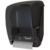 Raphael Lever Roll Towel Dispenser, Smoke