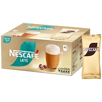 Nescafe Latte Coffee Sachets, 15.5g, Pack of 40